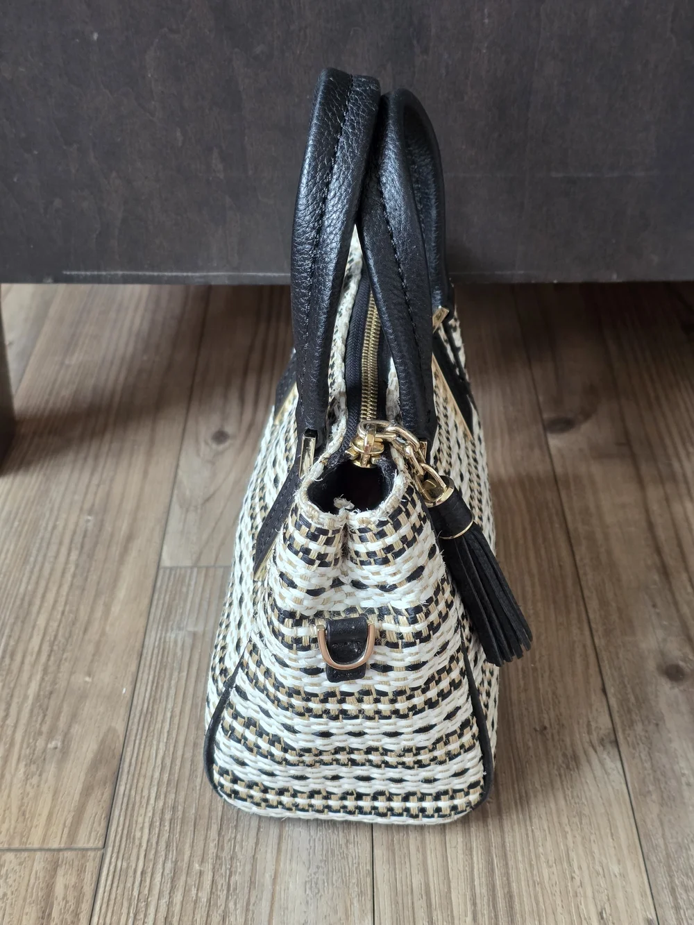 kate spade woven black